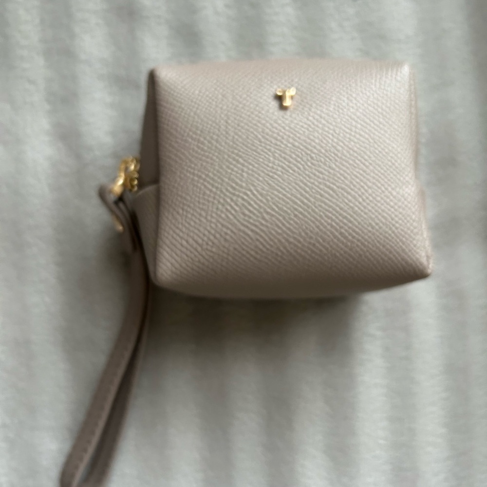 Chic Beige Wristlet Clutch
